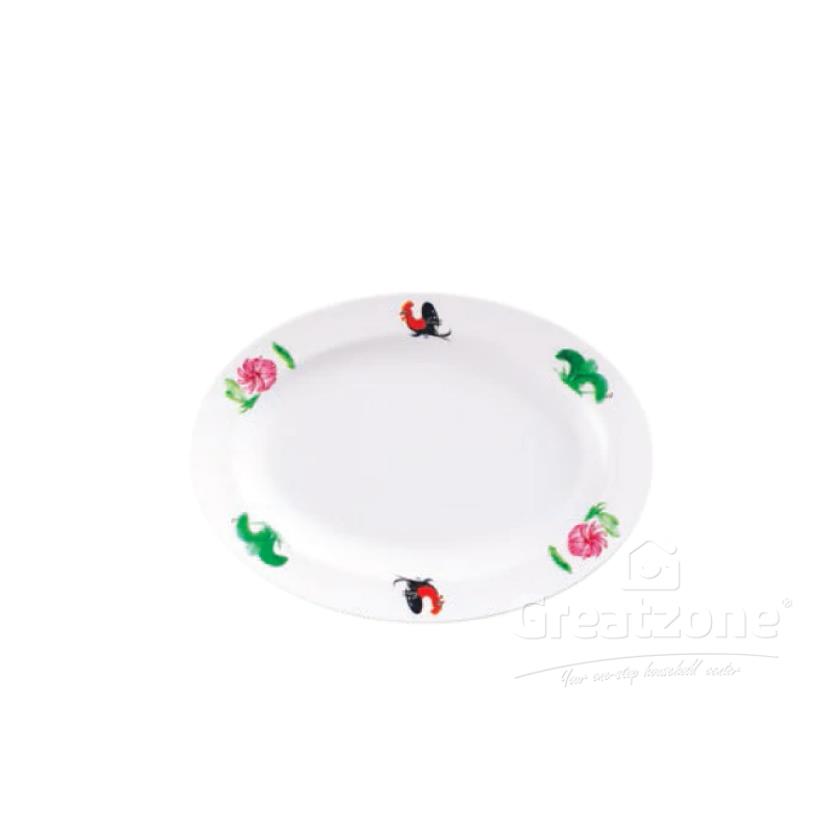HOOVER CHICKEN DEEP OVAL PLATE 14INCH
