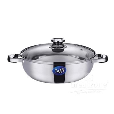 TOFFI STEAMBOAT POT GLASS LID 22CM B2822G