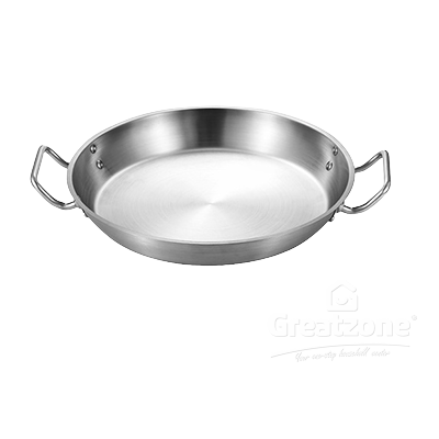 TOFFI STAINLESS STEEL BOTTOM FRYING PAN DOUBLE EAR 40CM C8140