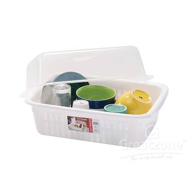 ELIANWARE DISH DRAINER WITH COVER (L) E-789(W)