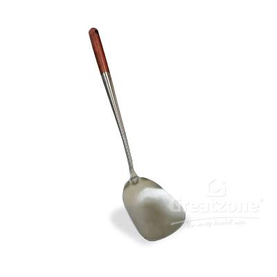 GOLDFISH STAINLESS STEEL SUDIP WITH WOODEN HANDLE K355