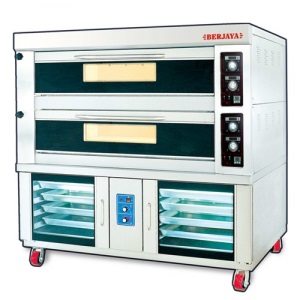 2 Decks Electrical Baking Oven + 16 Pans Proofer 2 Decks Electrical Baking Oven + 16 Pans Proofer
