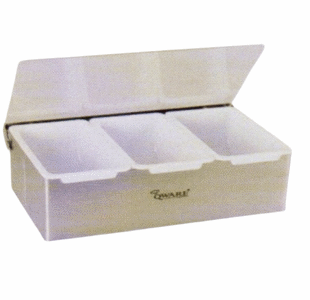  Compartment Condiment Dispenser - 3