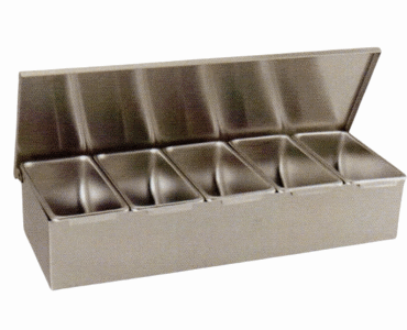 Compartment Condiment Dispenser - 5