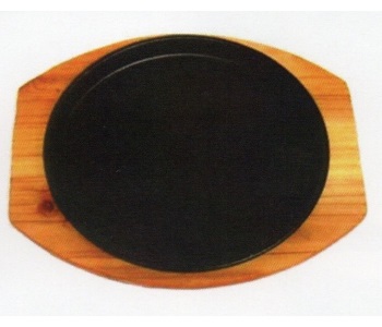 Round Shape Sizzling Plate - Palte Only Optional Board