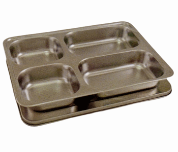 S/S 4 Compartment Dispenser With Lid