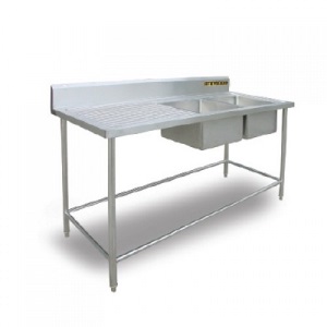 Double Bowl Sink Table Left Double Bowl Sink Table Left