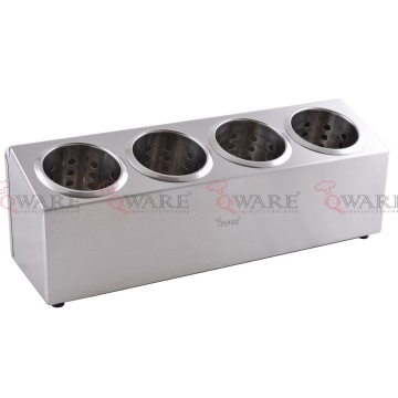 Straight 4 Compartments Cutlery Holder