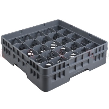 25 Compartment Glass Rack With Full Drop Extender