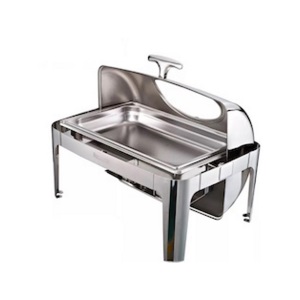 Rectangular Roll Top Chafing Dish with Show Window 